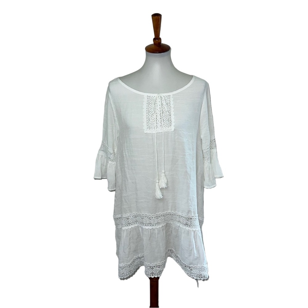 NWT Cupshe Coverup Dress White Size Medium